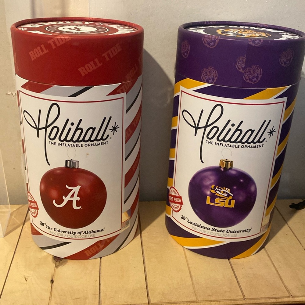 30” Holiball perfect for the LSU or BAMA fan in your life